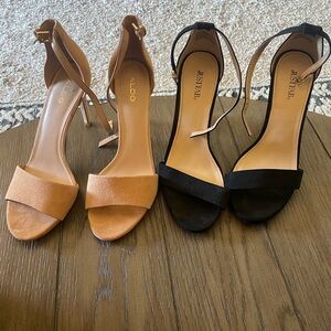 2 pair of Sandal heels - LIKE NEW!!!